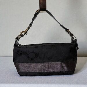 Y2K Coach Sig Pouch with Silver Strip